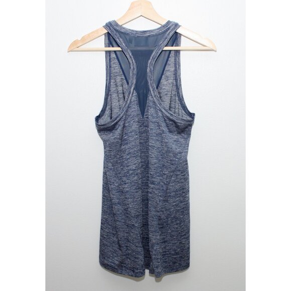 Athleta Womens Racerback Athletic Exercise Top XS Dark Blue and White - Picture 2 of 8